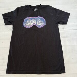 Slow loris graphic tee ski goggles black men's large